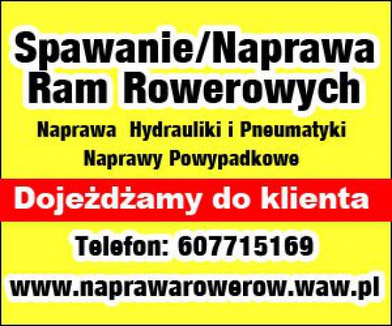 ROWERY MAGDY I ALBERTA WARSZAWA,KONSTANCIN,JÓZEFOSŁAW,SERWIS MOBILNY,DOJEŻDŻAMY