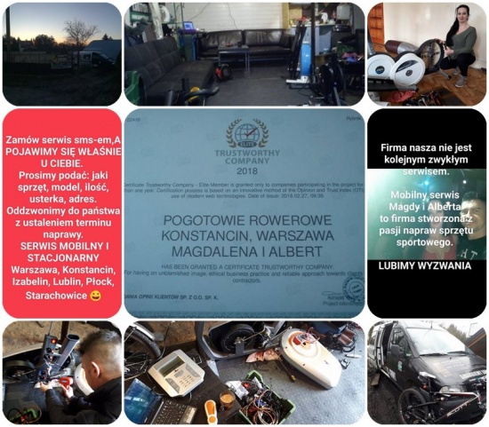 SERWIS FITNESS / SPECJALISTYCZNE NAPRAWY ROWEROWE / NAPRAWA ROWERÓW I SPRZĘTU FITNESS