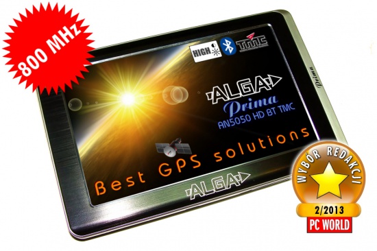 GPS Nawigacja ALGA Prima AN5050 HD BT DUN TMC