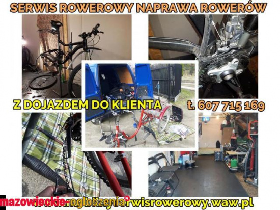 Serwis Mobilny ,Naprawa Rowerów Konstancin Warszawa >> Naprawa rowerów bez wychodzenia z domu